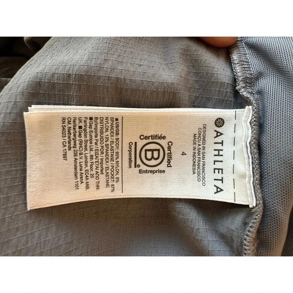 Athleta Women's Gray Straight Leg Zipper Pocket High Rise Ankle Pant Size 4 - Picture 6 of 10